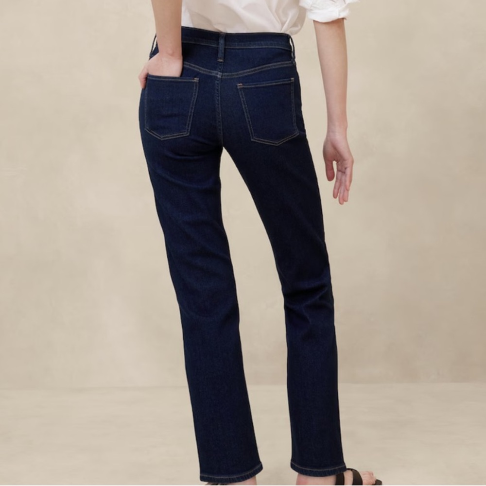 Banana Republic Mid-Rise Slim Jean, Dark Wash - Women ‘s Size 30/10